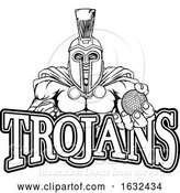 Vector Illustration of Spartan Trojan Golf Sports Mascot by AtStockIllustration