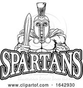 Vector Illustration of Spartan Trojan Sports Mascot by AtStockIllustration