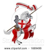 Vector Illustration of St George Patron Saint of England by AtStockIllustration