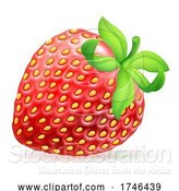 Vector Illustration of Strawberry Emoji Emoticon Icon by AtStockIllustration