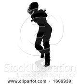 Vector Illustration of Street Dance Dancer Silhouette by AtStockIllustration