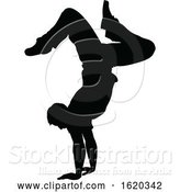 Vector Illustration of Street Dance Dancer Silhouette by AtStockIllustration