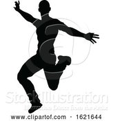 Vector Illustration of Street Dance Dancer Silhouette by AtStockIllustration