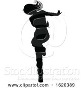 Vector Illustration of Street Dance Dancer Silhouette by AtStockIllustration