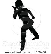 Vector Illustration of Street Dance Dancer Silhouette by AtStockIllustration