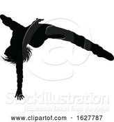 Vector Illustration of Street Dance Dancer Silhouette by AtStockIllustration