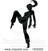 Vector Illustration of Street Dance Dancer Silhouette by AtStockIllustration