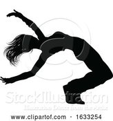 Vector Illustration of Street Dance Dancer Silhouette by AtStockIllustration