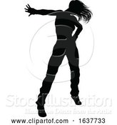 Vector Illustration of Street Dance Dancer Silhouette by AtStockIllustration