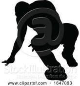 Vector Illustration of Street Dance Dancer Silhouette by AtStockIllustration