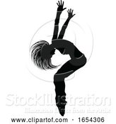 Vector Illustration of Street Dance Dancer Silhouette by AtStockIllustration