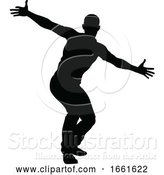 Vector Illustration of Street Dance Dancer Silhouette by AtStockIllustration