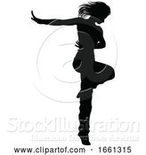 Vector Illustration of Street Dance Dancer Silhouette by AtStockIllustration