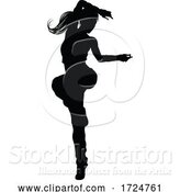 Vector Illustration of Street Dance Dancer Silhouette by AtStockIllustration