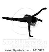 Vector Illustration of Street Dance Dancer Silhouette, on a White Background by AtStockIllustration