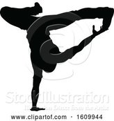 Vector Illustration of Street Dance Dancer Silhouettes by AtStockIllustration