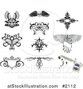 Vector Illustration of Tattoo Designs by AtStockIllustration