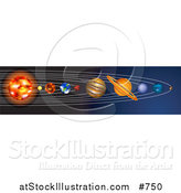 Vector Illustration of the Planets of the Solar System by AtStockIllustration