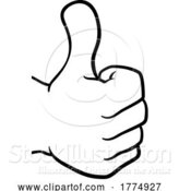 Vector Illustration of Thumbs up Hand Icon by AtStockIllustration