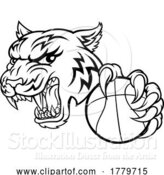 Vector Illustration of Tiger Baketball Player Animal Sports Mascot by AtStockIllustration