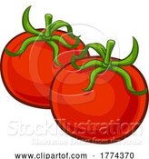 Vector Illustration of Tomatoes Vegetable Food Drawing by AtStockIllustration