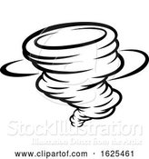 Vector Illustration of Tornado Twister Cyclone or Hurricane Icon Concept by AtStockIllustration