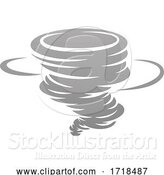 Vector Illustration of Tornado Twister Hurricane or Cyclone Icon Concept by AtStockIllustration