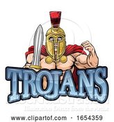 Vector Illustration of Trojan Spartan Sports Mascot by AtStockIllustration