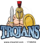 Vector Illustration of Trojan Sports Mascot by AtStockIllustration