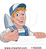 Vector Illustration of Trowel Construction Site Builder Handyman by AtStockIllustration