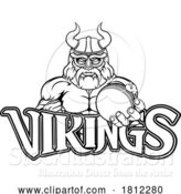 Vector Illustration of Viking Cricket Sports Mascot by AtStockIllustration