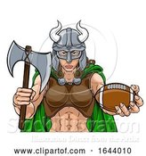 Vector Illustration of Viking Female Gladiator Football Warrior Lady by AtStockIllustration