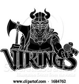 Vector Illustration of Viking Female Gladiator Golf Warrior Lady by AtStockIllustration