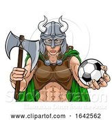 Vector Illustration of Viking Female Gladiator Soccer Warrior Lady by AtStockIllustration