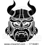 Vector Illustration of Viking Mascot by AtStockIllustration