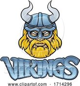 Vector Illustration of Viking Mascot Warrior Sign Graphic by AtStockIllustration