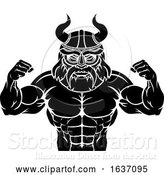 Vector Illustration of Viking Sports Mascot by AtStockIllustration