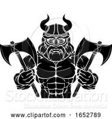 Vector Illustration of Viking Sports Mascot by AtStockIllustration