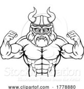 Vector Illustration of Viking Sports Mascot by AtStockIllustration