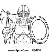 Vector Illustration of Viking Trojan Spartan Celtic Warrior Knight Lady by AtStockIllustration