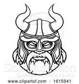 Vector Illustration of Viking Warrior Sports Mascot Character by AtStockIllustration