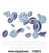 Vector Illustration of Virus Blood Cells Molecules Illustration Concept by AtStockIllustration