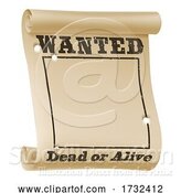 Vector Illustration of Wanted Poster Background Sign by AtStockIllustration