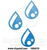 Vector Illustration of Water Drops Droplets Icon Concept by AtStockIllustration