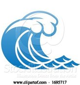 Vector Illustration of Wave Ocean Water Icon Concept by AtStockIllustration