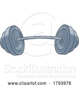 Vector Illustration of Weights Barbell Illustration by AtStockIllustration