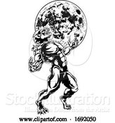 Vector Illustration of Werewolf Monster by AtStockIllustration