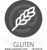 Vector Illustration of Wheat Plant Gluten Food Icon Concept by AtStockIllustration