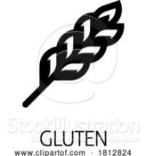 Vector Illustration of Wheat Plant Gluten Food Icon Concept by AtStockIllustration