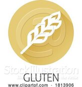 Vector Illustration of Wheat Plant Gluten Food Icon Concept by AtStockIllustration